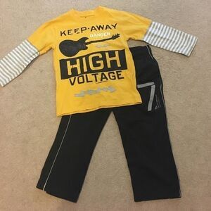 Toddler Boys (Gap & Wes & Willy) LS Top & Pants